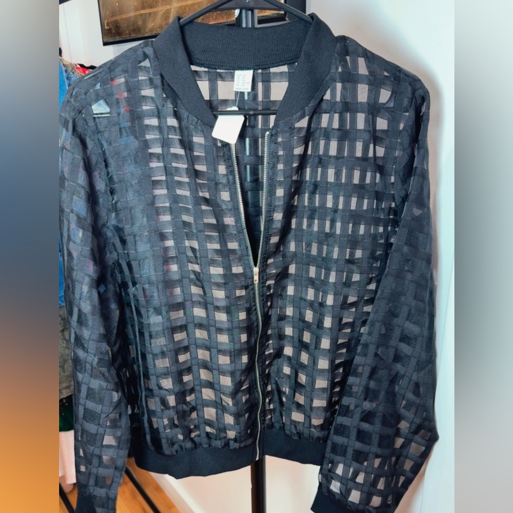 Women's Black Sheer Jacket